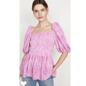Stine Goya Irene Blouse snake print medium pink